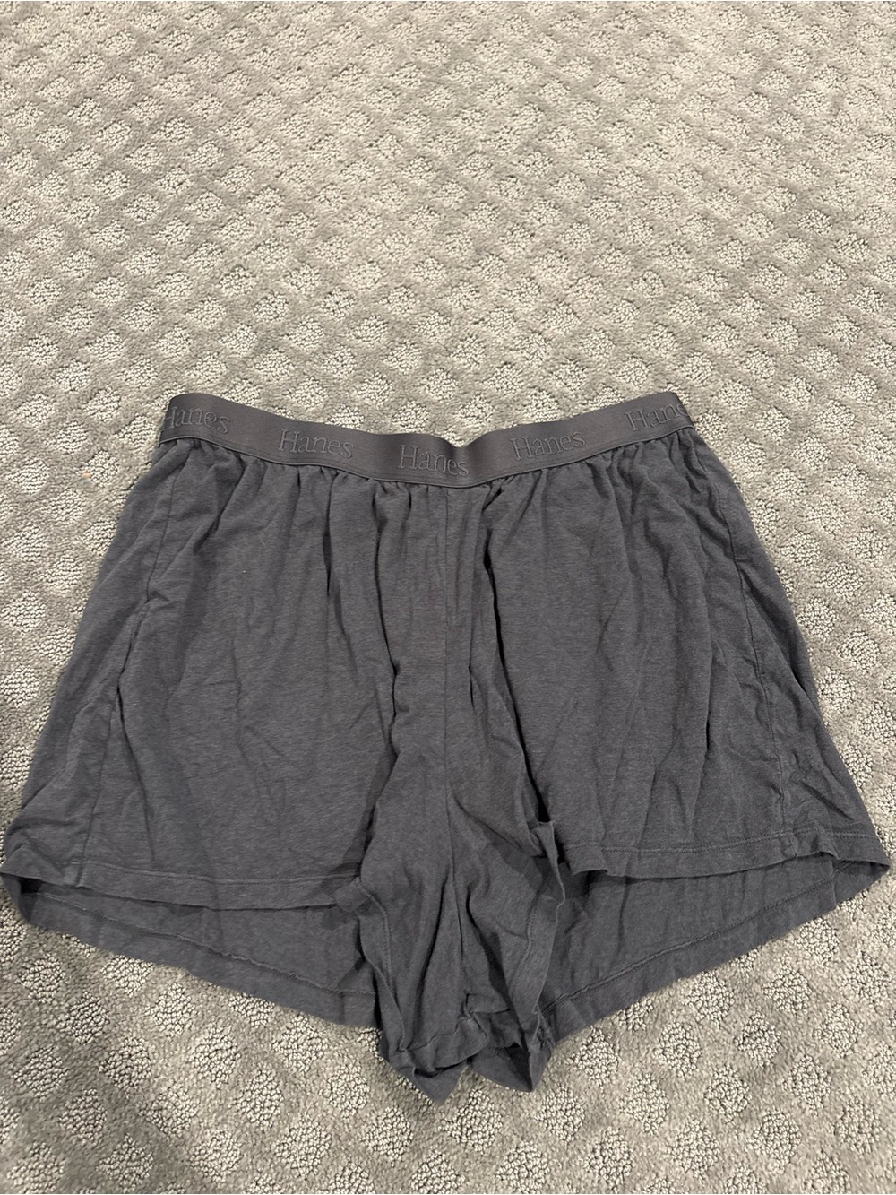 Hanes Women's 2-Pack Lounge Shorts in Charcoal and Light Gray - Picture 5 of 8